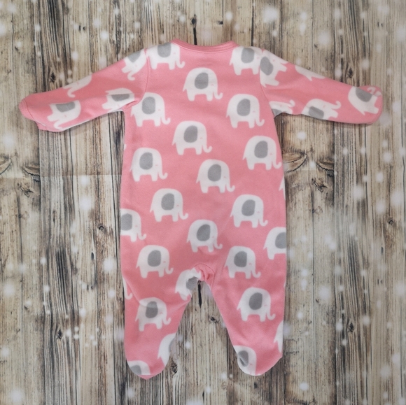 🐘 Carter's Fleece Onesie; Newborn - Picture 3 of 4